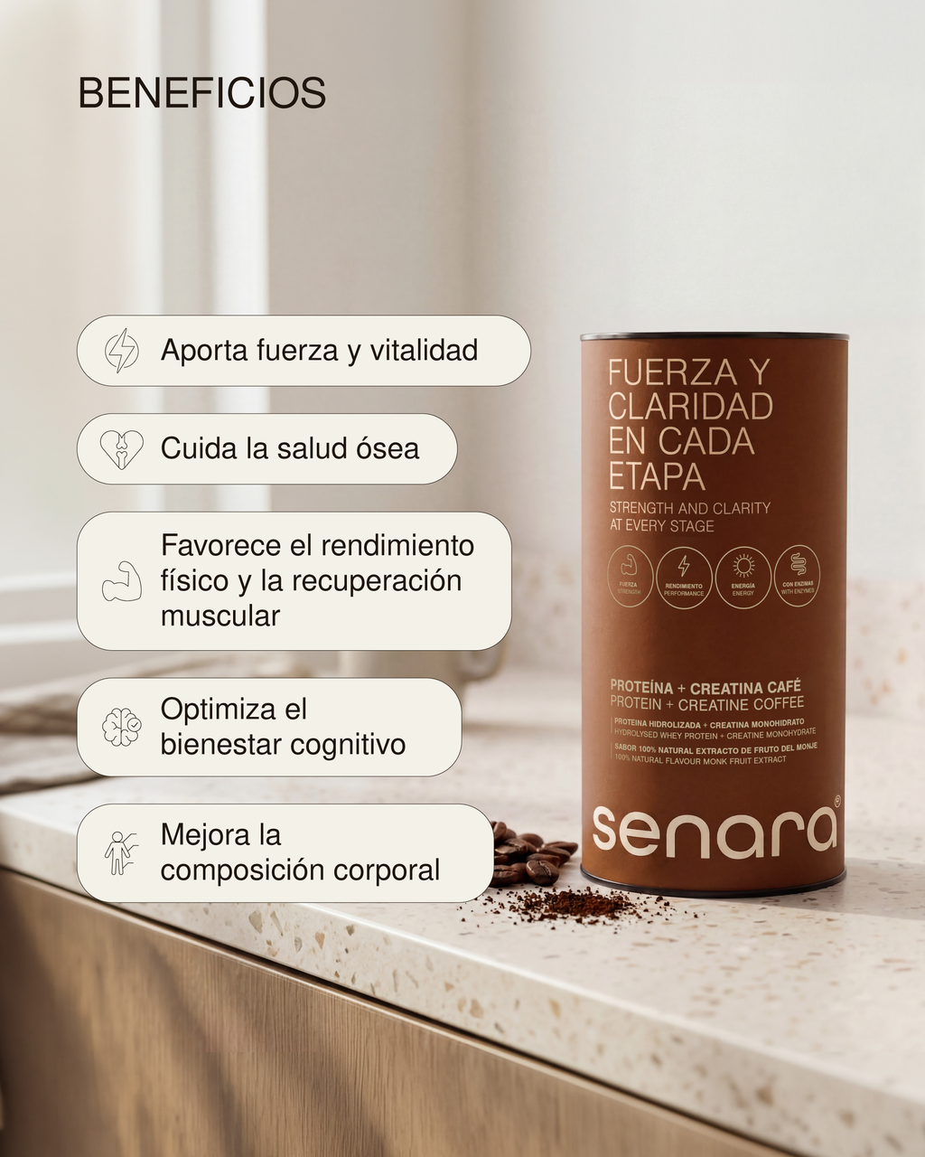 Proteína + Creatina Cafe