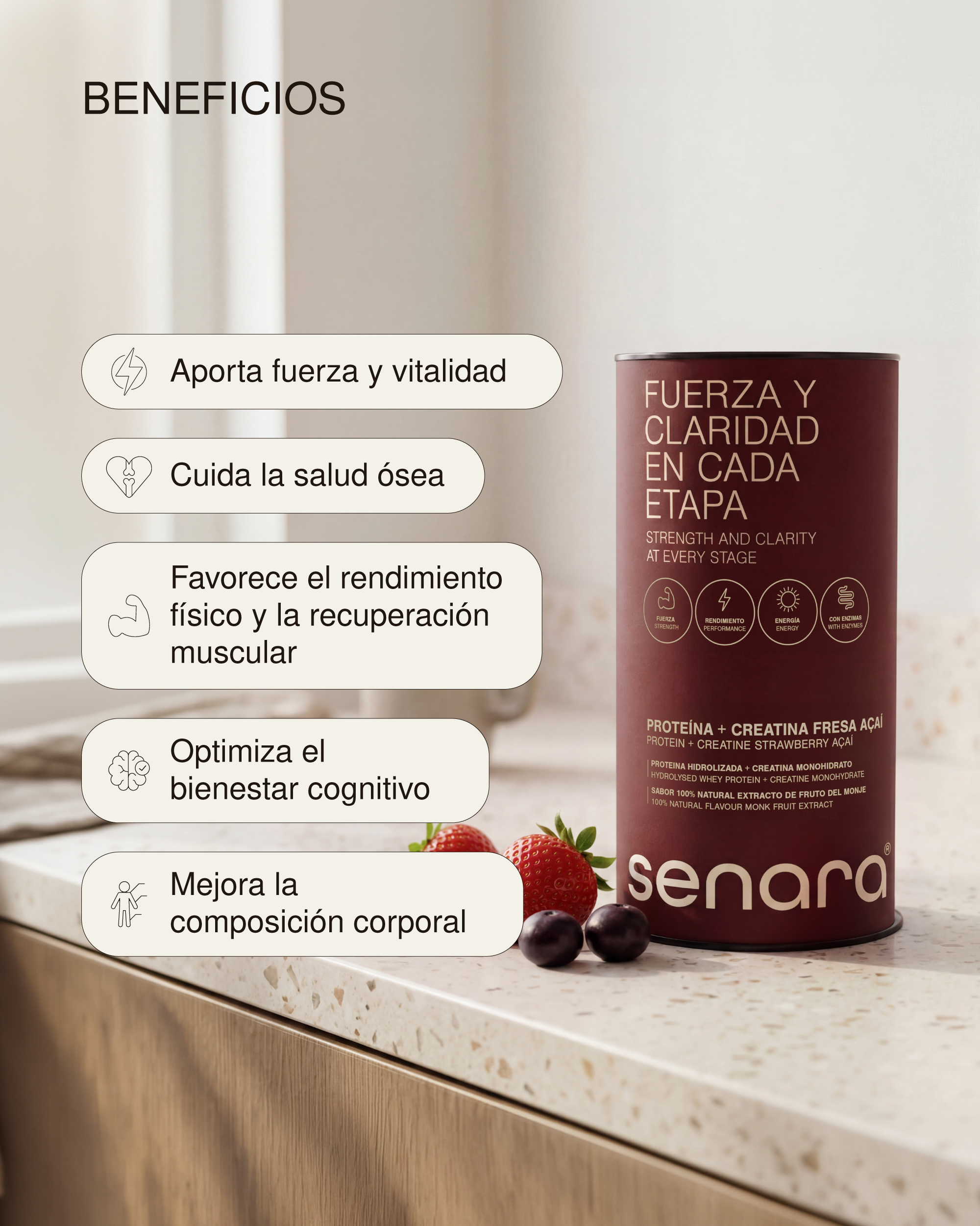 Proteína + Creatina Fresa Açaí