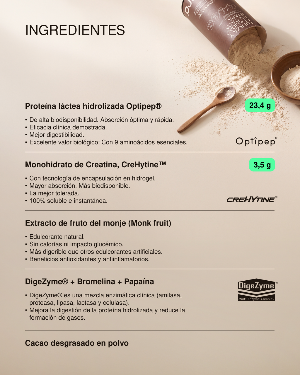 Proteína + Creatina Cacao